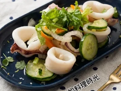 涼拌小菜｜柚子清香花枝圈