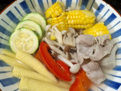 低卡瘦身料理-彩虹蔬菜冬粉湯
