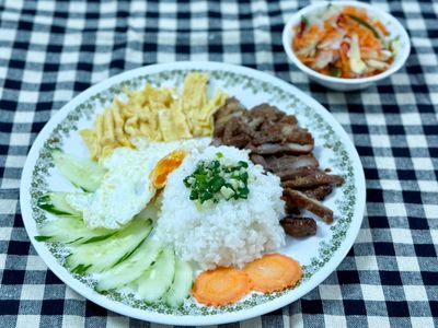 柬式煎豬肉販