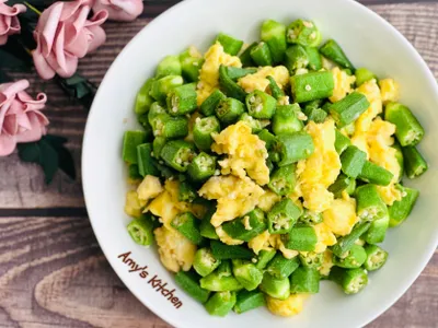 參考食譜 : 秋葵炒蛋 / 家常菜