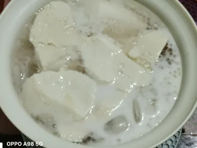 椰香西米露豆花（鮮奶） ~簡單隨手做