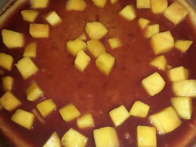 參考食譜 : 芒果起士蛋糕