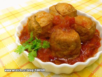 【洋風油豆腐鑲肉】CLASSICO*番茄羅勒 義大利麵醬4