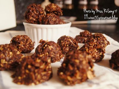 巧克力花生醬燕麥球