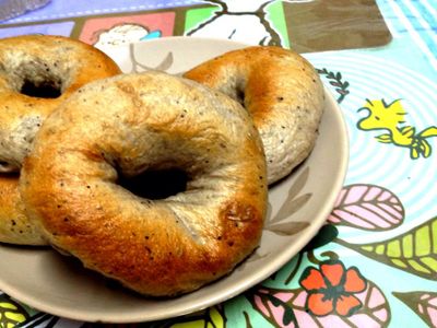 參考食譜 : 藍莓貝果(知名麵包店配方)