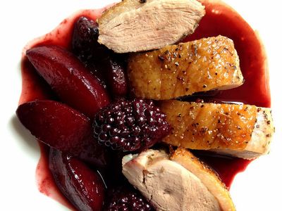 波特酒黑莓蜜桃鴨胸