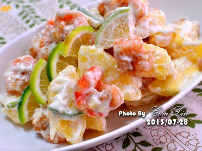 參考食譜 : 【可拉的鏡頭】檸香鳳梨拌蝦球