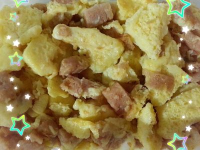 參考食譜 : 午餐肉炒蛋