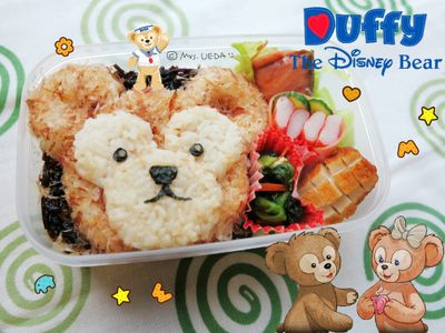 參考食譜 : ♥上田太太愛睏哈欠便當♥(迪士尼達菲熊篇)