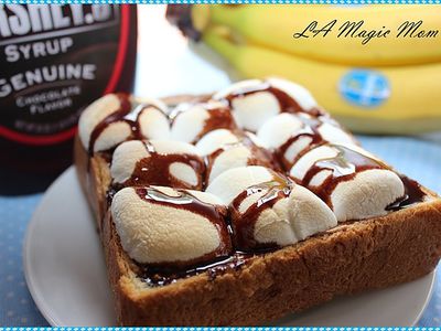 參考食譜 : 厚片土司變裝秀-棉花糖土司