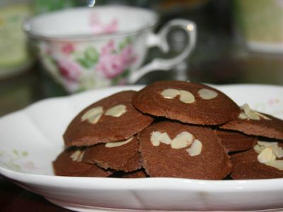 參考食譜 : 杏仁巧克力餅乾
