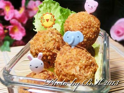 魚泥酥炸肉丸子