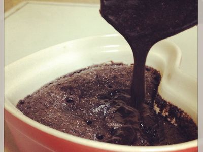 參考食譜 : ♥(Ma小姐的廚房)爆漿的巧克力蛋糕