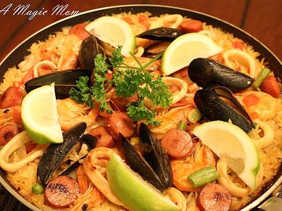 參考食譜 : 西班牙海鮮飯 (Seafood Paella)