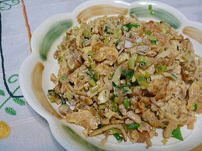 lanni  青蒜干貝炒蛋