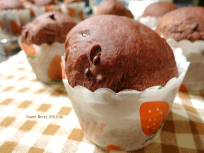 參考食譜 : 巧克力杯子麵包