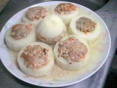 參考食譜 : 大黃瓜鑲肉