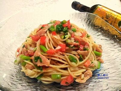 參考食譜 : 番茄燻雞義大利冷麵【泰山橄欖油】