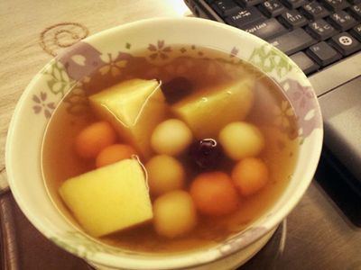 參考食譜 : 【桂圓地瓜薑湯】