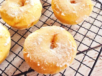 地瓜甜甜圈 Baked Sweet Potato Donuts 