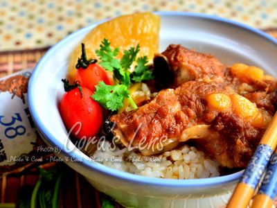 參考食譜 : 【金門高粱飄香料理】蔥燒嫩骨飯