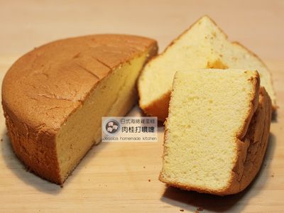 參考食譜 : 日式海綿雞蛋糕(燙麵法)