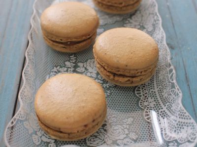 參考食譜 : Coffee macaron 咖啡馬卡龍