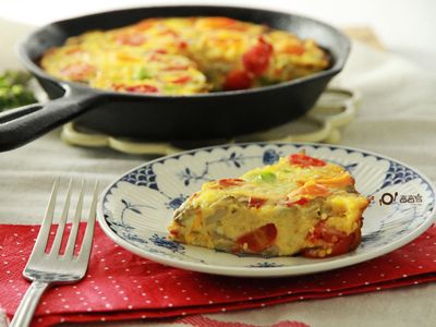 參考食譜 : 蕃茄起司烘蛋by戀戀家~泰山橄欖油