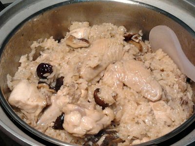 參考食譜 : 麻油雞飯