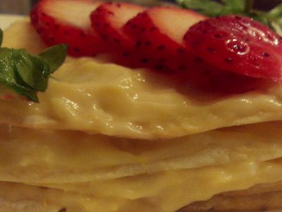 參考食譜 : 迷你版草莓千層派