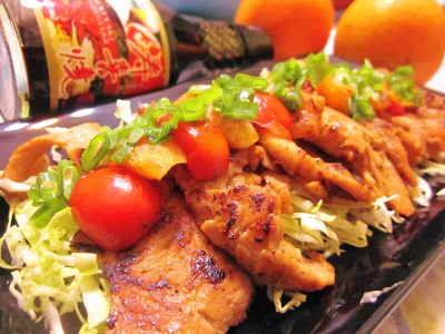參考食譜 : 三步驟15分*香煎橘汁嫩豬排