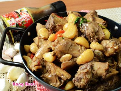 參考食譜 : 蒜香燒雞【穀盛壽喜燒】