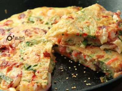 參考食譜 : 韓式海鮮煎餅by戀戀家