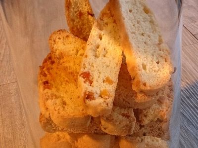 參考食譜 : Biscotti - 義大利杏桃脆餅