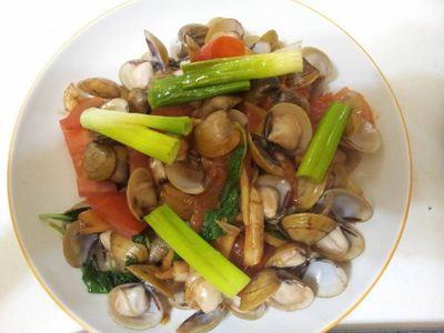 參考食譜 : 九層塔炒蛤蜊(有過程圖片)