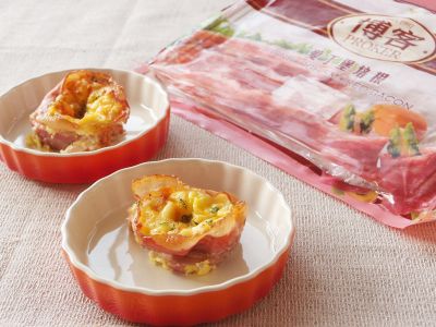 參考食譜 : Olivia♥培根焗蛋盅[博客培根]