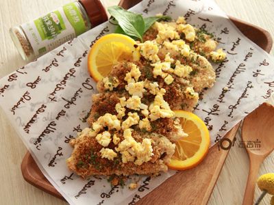 小烤箱食譜-乳酪鹹蛋雞肉排by戀戀家