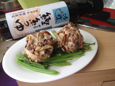 糙米蘑菇飯糰-淬釀日式下午茶點