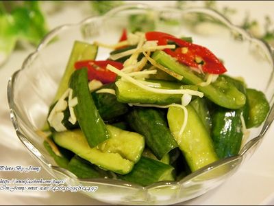 參考食譜 : 涼拌薑絲黃瓜
