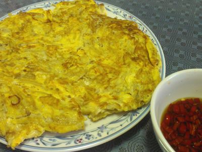 泰式魚露醬汁金針菇煎蛋