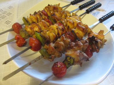 百里香雞肉串燒