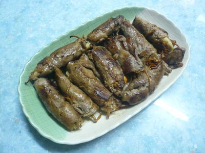 蟲草花黑豚肉卷