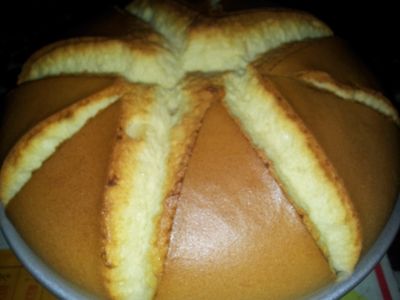 參考食譜 : 戚風蛋糕