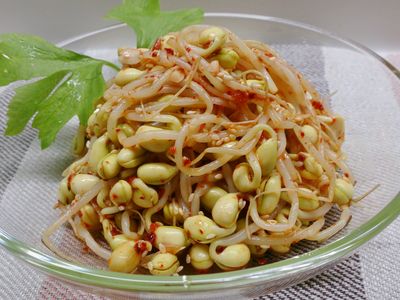 參考食譜 : 韓式涼拌黃豆芽