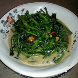 參考食譜 : 豆乳空心菜