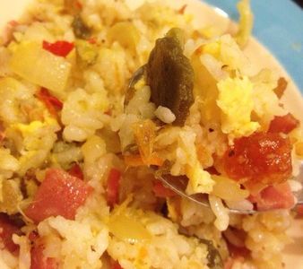 【空姐愛煮菜】創意火腿雙色蛋炒飯