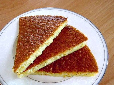 參考食譜 : 【免蛋糕烤模】低卡薄布丁蛋糕