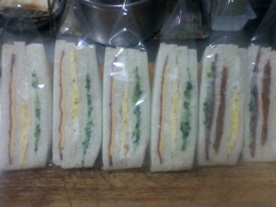 火腿起司三明治&肉鬆三明治