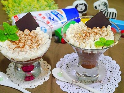 義式免烤巧克力布丁✿鷹牌煉奶