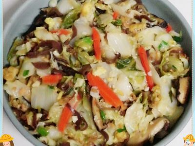 參考食譜 : [Caoly美味生活]蛋酥白菜滷